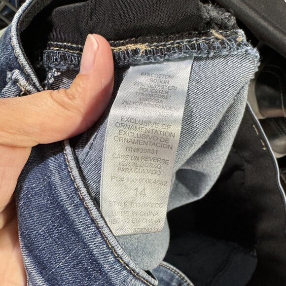 Democracy Jeans Women’s 14 blue ab solution  high rise skinny  denim casual - Picture 3 of 5